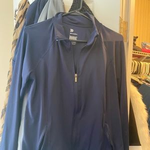 Navy blue athletic jacket